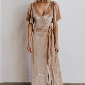 Baltic born velvet maxi dress